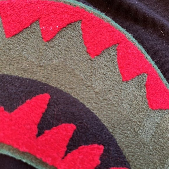 Eternity BC/AD Men Black Drip Embroidered 3D SHARK MOUTH Logo Tshirt Xl Cotton - Picture 5 of 12